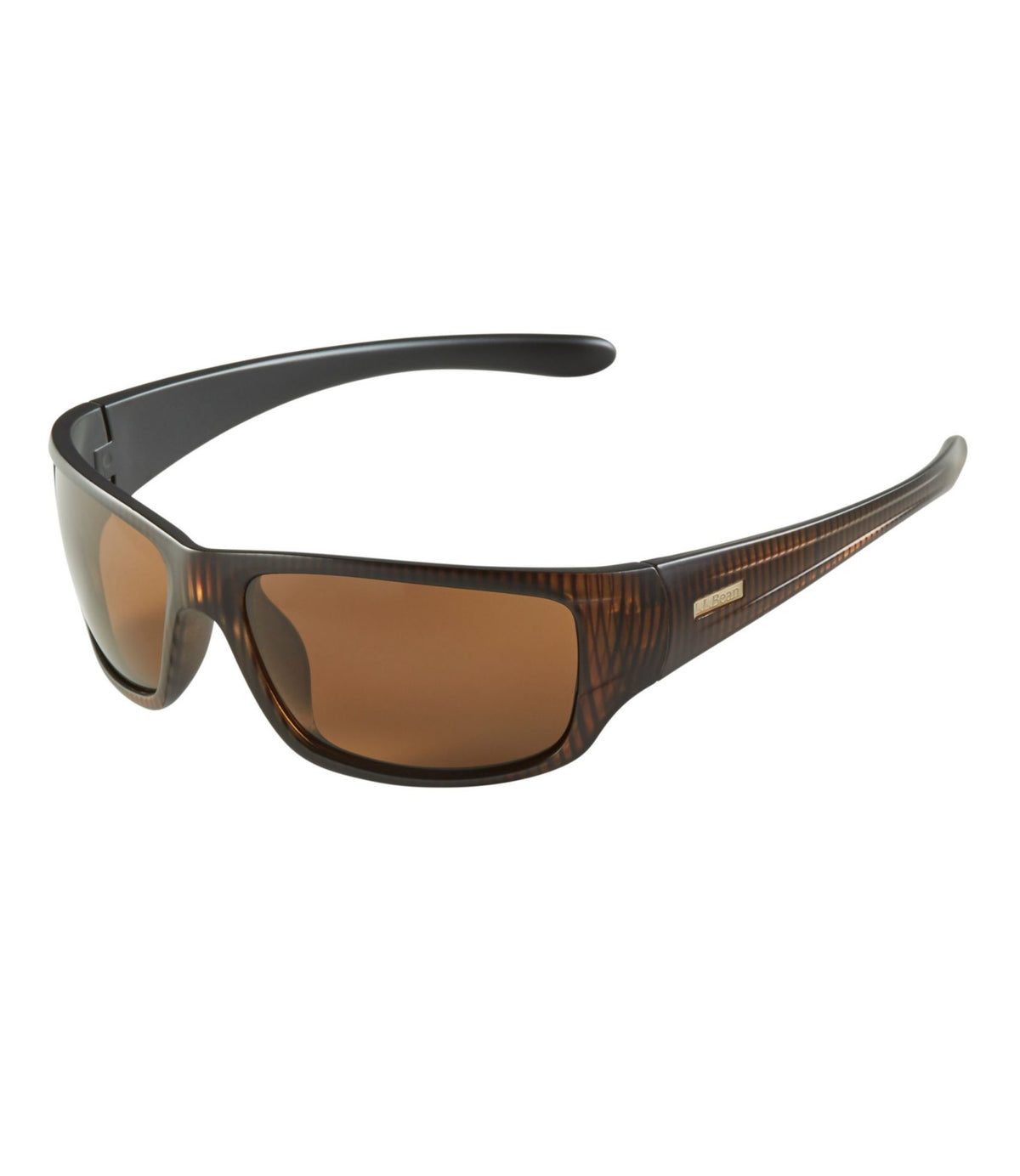 L.L.Bean Adults' L.L.Bean Double L Polarized Sunglasses Matte Brown Driftwood/Brown
