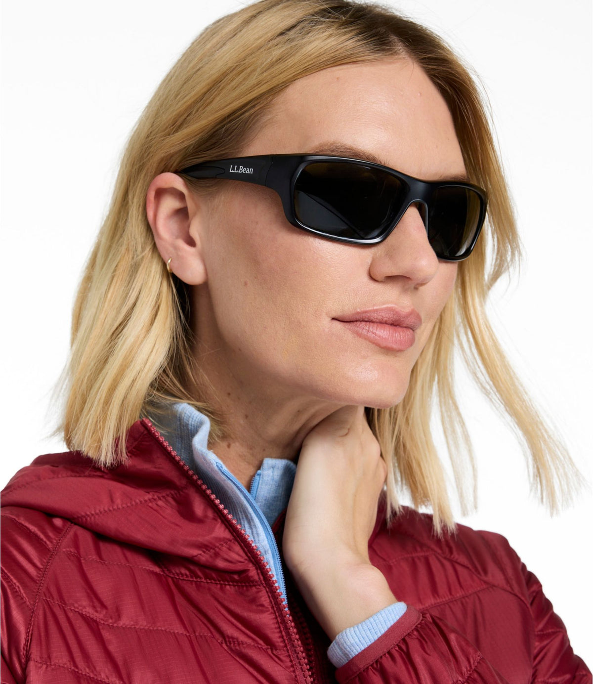 L.L.Bean Adults' L.L.Bean Pocket Water Polarized Sunglasses Shiny Dark Demi/Brown