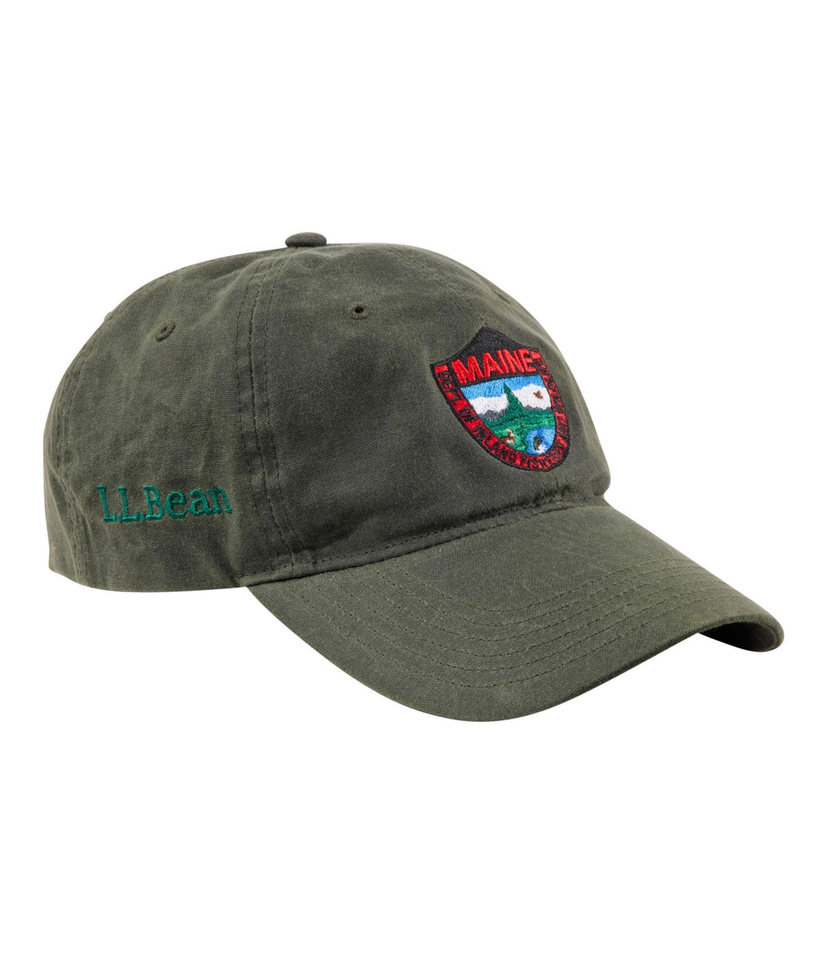 L.L.Bean Adults' MIF&W Waxcloth Hat, Brook Trout Forest Green