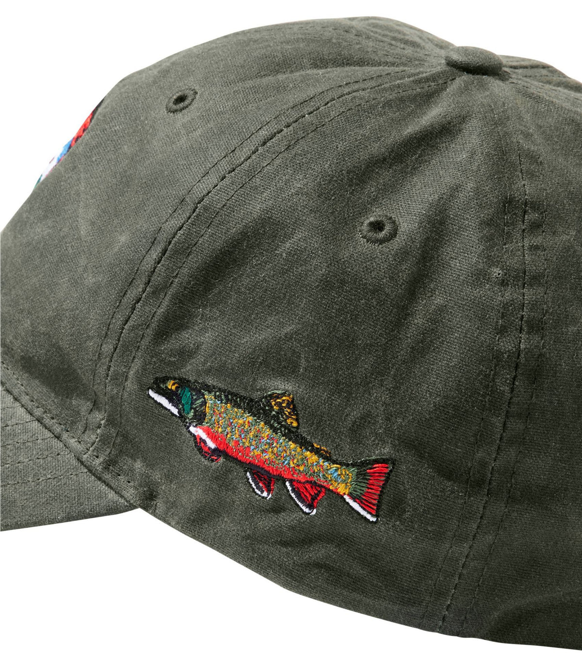 L.L.Bean Adults' MIF&W Waxcloth Hat, Brook Trout Forest Green