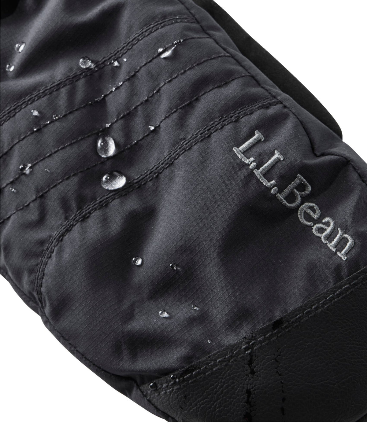L.L.Bean Women's L.L.Bean GORE-TEX PrimaLoft Ski Mittens Black