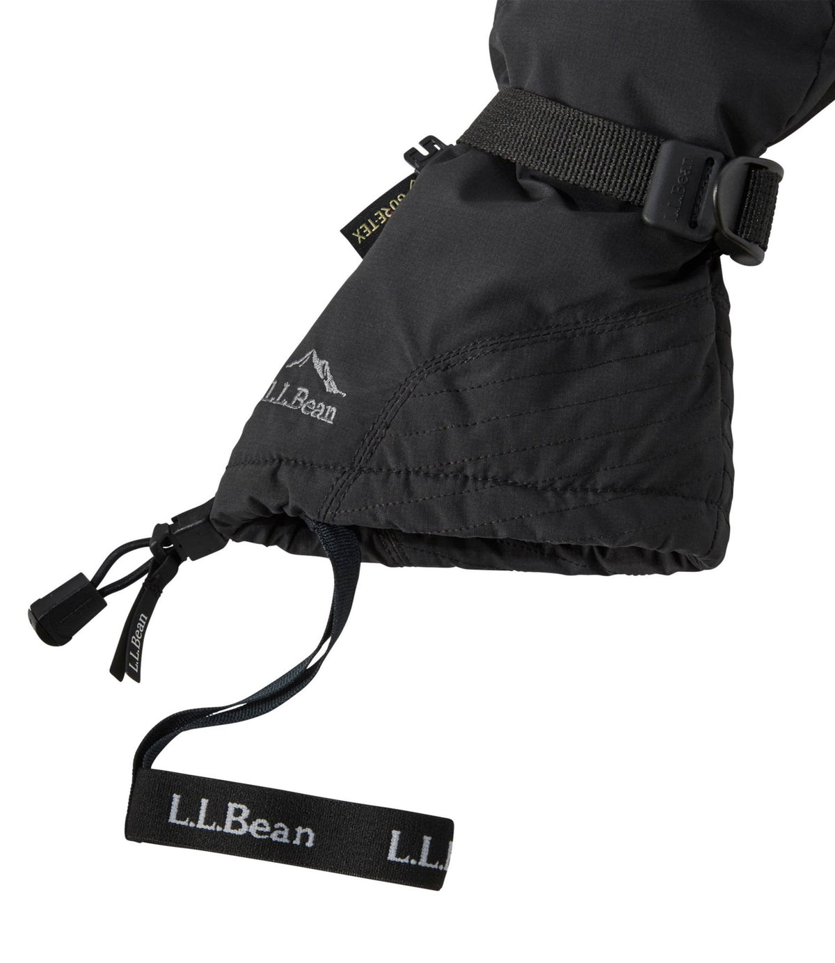 L.L.Bean Women's L.L.Bean GORE-TEX PrimaLoft Ski Gloves Black