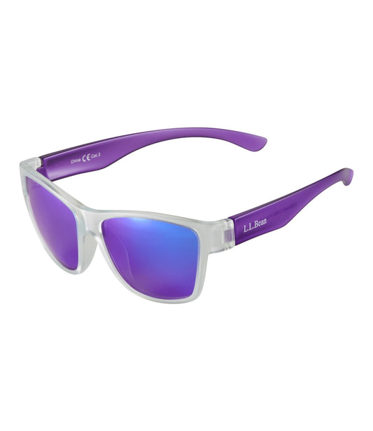 L.L.Bean Kids' L.L.Bean Trailbound Polarized Sunglasses Matte Crystal/Purple