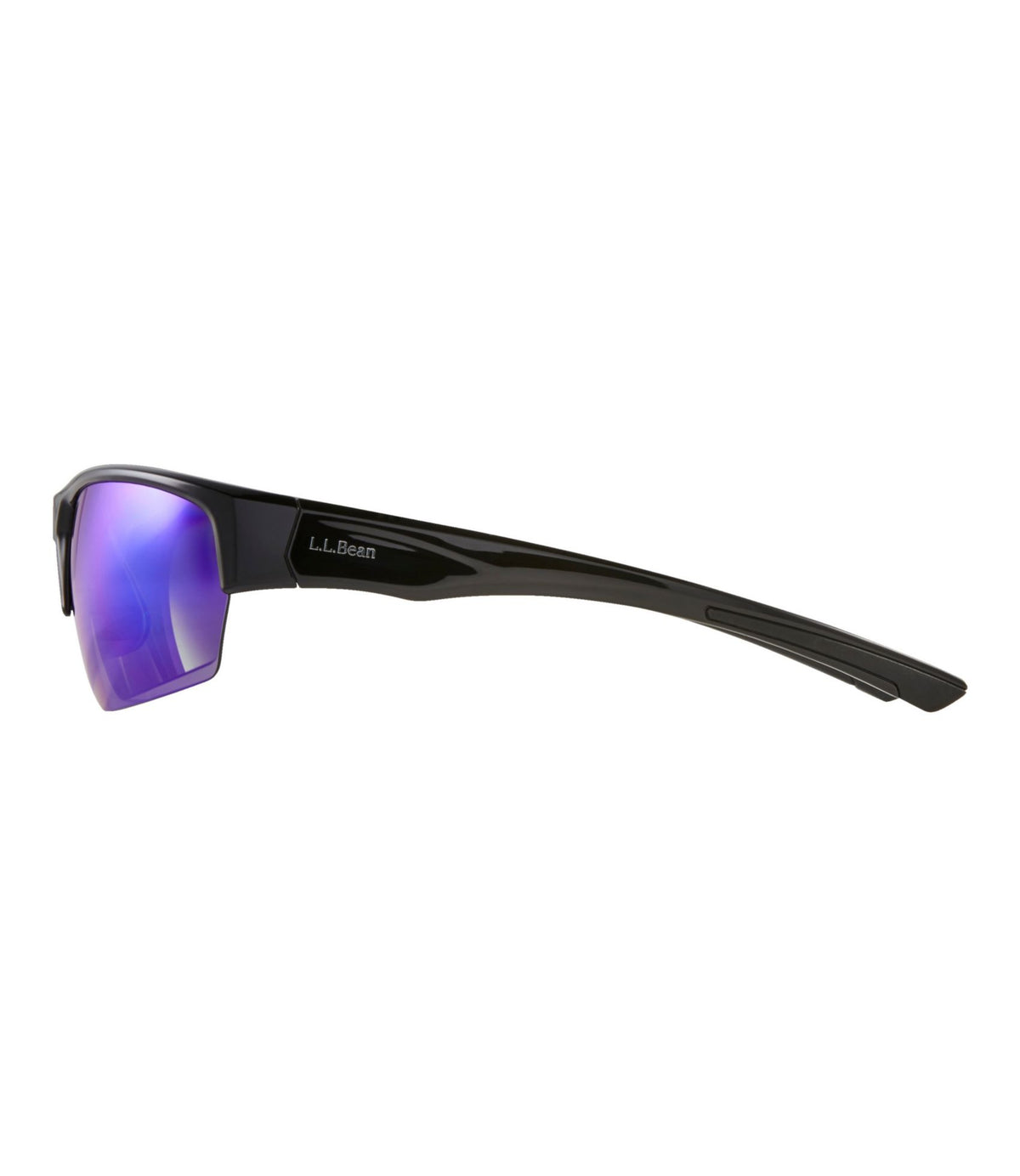 L.L.Bean Adults' L.L.Bean Ridge Runner With Hydroglare Polarized Sunglasses Matte Dark Demi/Smoke with Silver Mirror