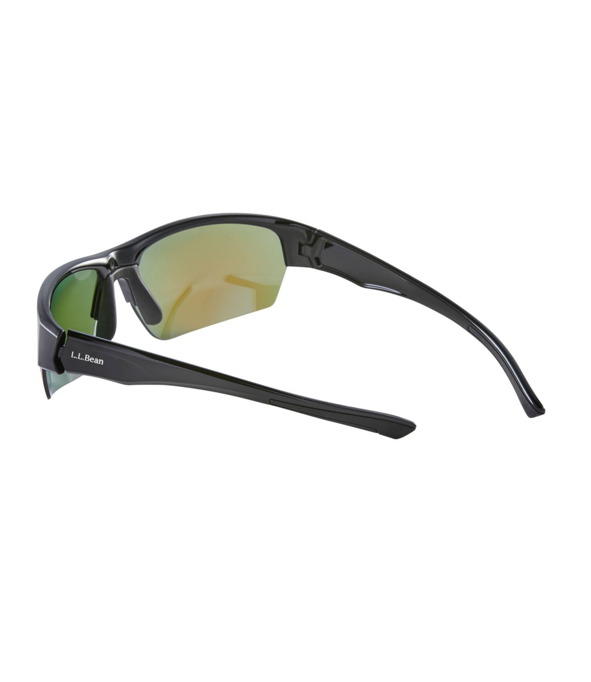 L.L.Bean Adults' L.L.Bean Ridge Runner With Hydroglare Polarized Sunglasses Matte Dark Demi/Smoke with Silver Mirror