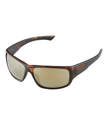 L.L.Bean Adults' L.L.Bean Beachside With Hydroglare Polarized Sunglasses Matte Dark Demi/Brown with Gold Mirror