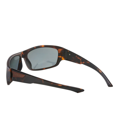 L.L.Bean Adults' L.L.Bean Beachside With Hydroglare Polarized Sunglasses Matte Dark Demi/Brown with Gold Mirror