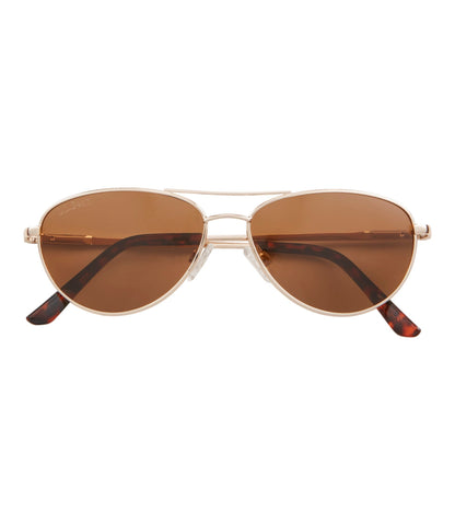 L.L.Bean Adults' L.L.Bean Rye Polarized Sunglasses Gold/Brown