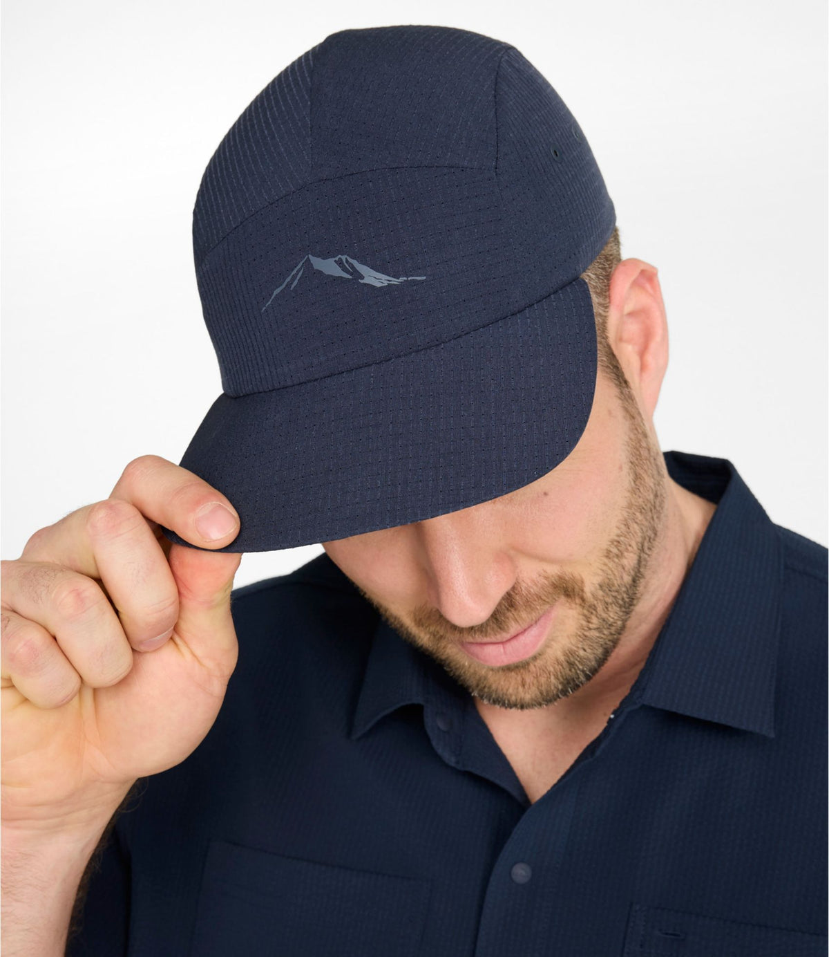 L.L.Bean Adults' VentureStretch Packable Cap Bone Mountains