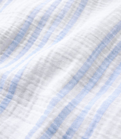 L.L.Bean Women's Cloud Gauze Wrap, Print French Blue Medallion