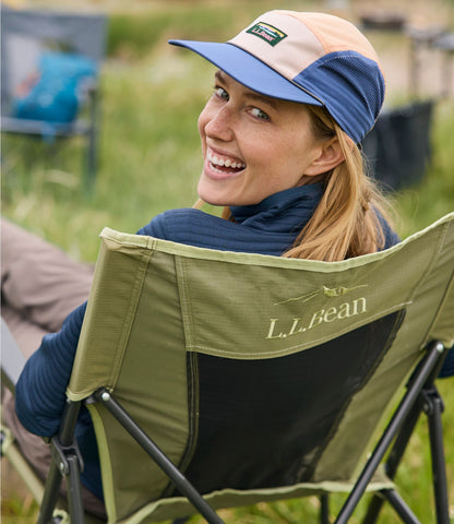 L.L.Bean Adults' Mountain Classic 5-Panel Cap Classic Navy Colorblock
