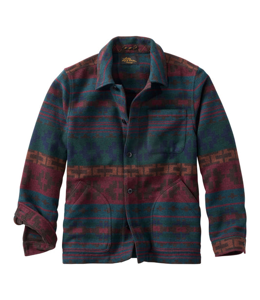 L.L.Bean Men's Signature Jacquard Shirt Jac Deep Rosewood