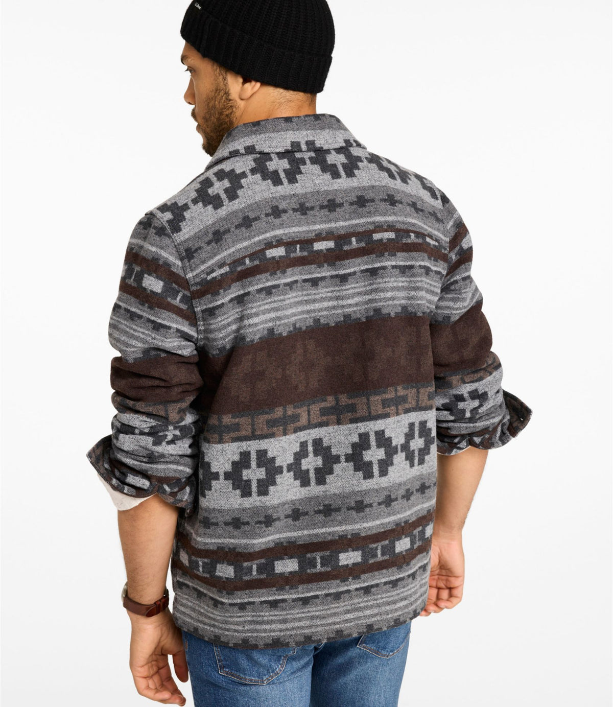 L.L.Bean Men's Signature Jacquard Shirt Jac Deep Rosewood