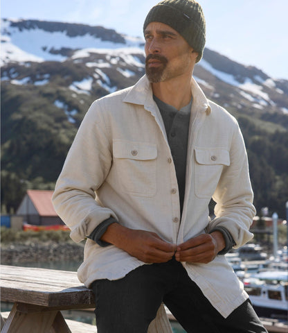 L.L.Bean Men's Fleece-Lined Flannel Shirt, Traditional Fit Charcoal Gray Heather