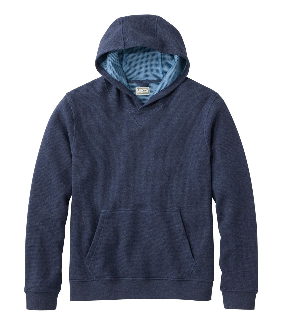 L.L.Bean Men's All Seasons Textured Sweats, Hoodie Carbon Navy Heather