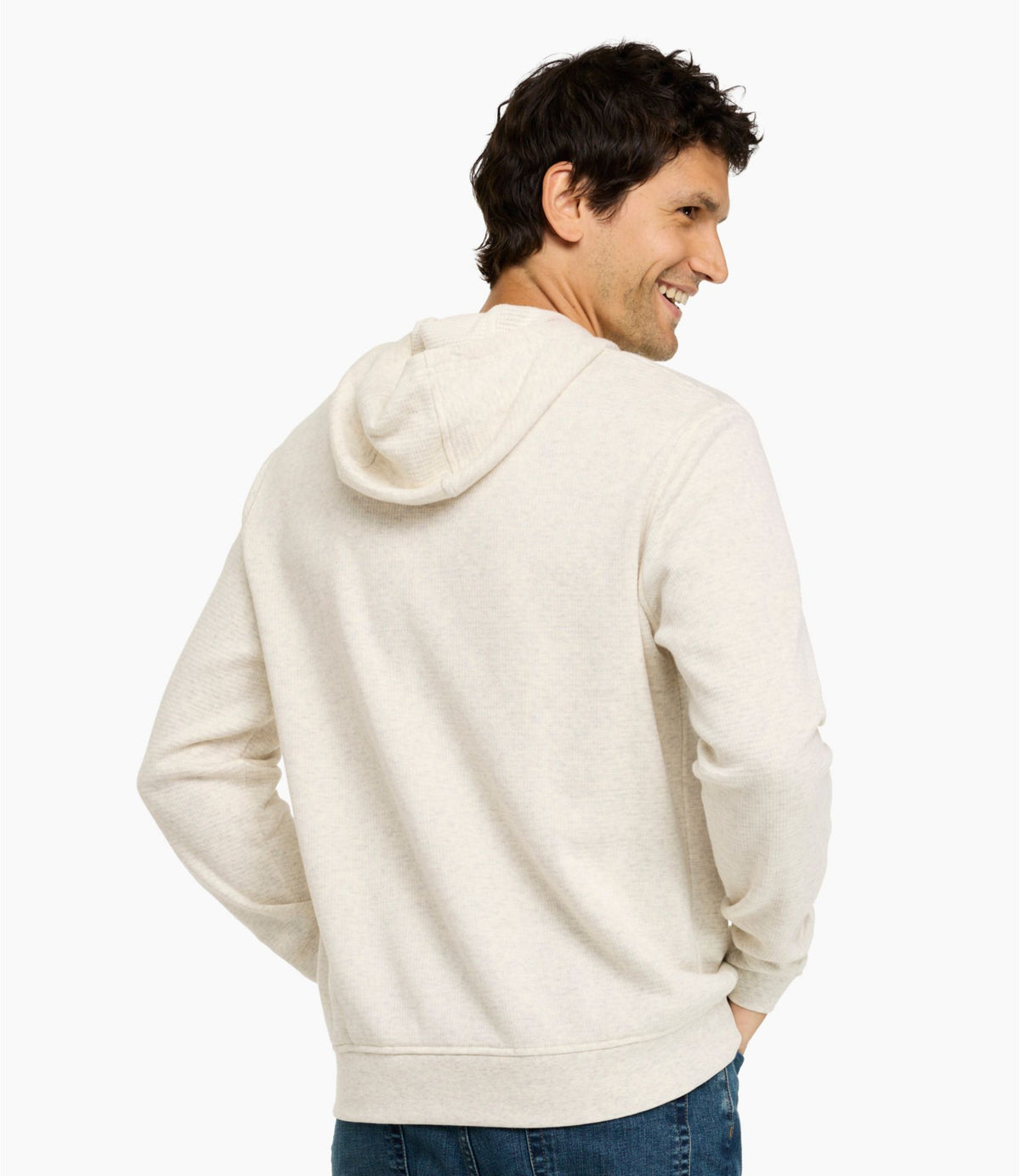 L.L.Bean Men's All Seasons Textured Sweats, Hoodie Carbon Navy Heather