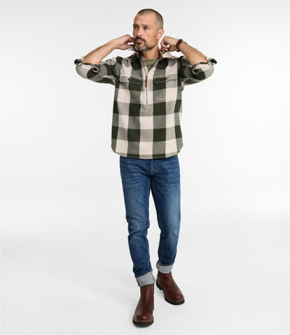 L.L.Bean Men's Signature Fisherman Twill Shirt Deep Sable