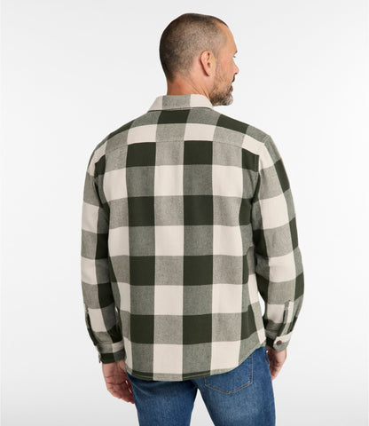 L.L.Bean Men's Signature Fisherman Twill Shirt Deep Sable