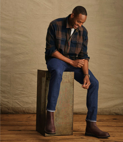 L.L.Bean Men's Signature Fisherman Twill Shirt Deep Sable
