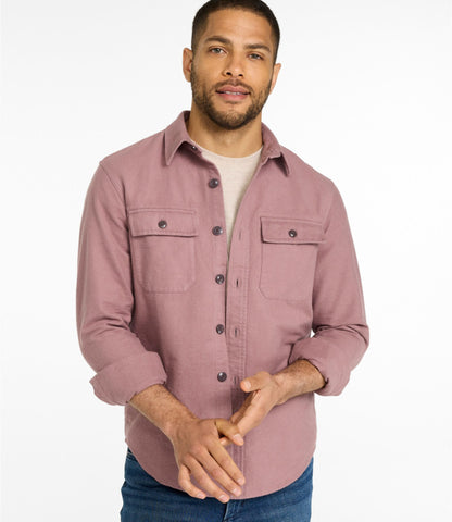 L.L.Bean Men's 1933 Chamois Cloth Shirt, Slim Fit Barley