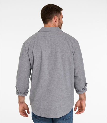 L.L.Bean Men's 1933 Chamois Cloth Shirt, Slim Fit Barley