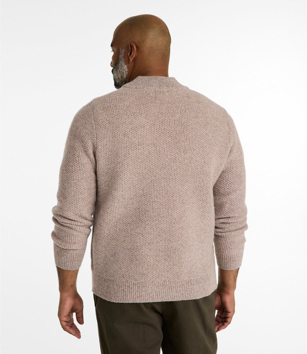 L.L.Bean Men's Heritage Honeycomb Sweater, Quarter-Zip Deep Blue Heather