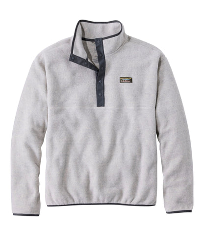 L.L.Bean Men's Mountain Classic Fleece Pullover Clay Heather