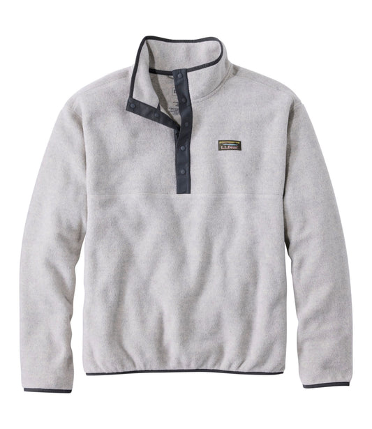 L.L.Bean Men's Mountain Classic Fleece Pullover Clay Heather
