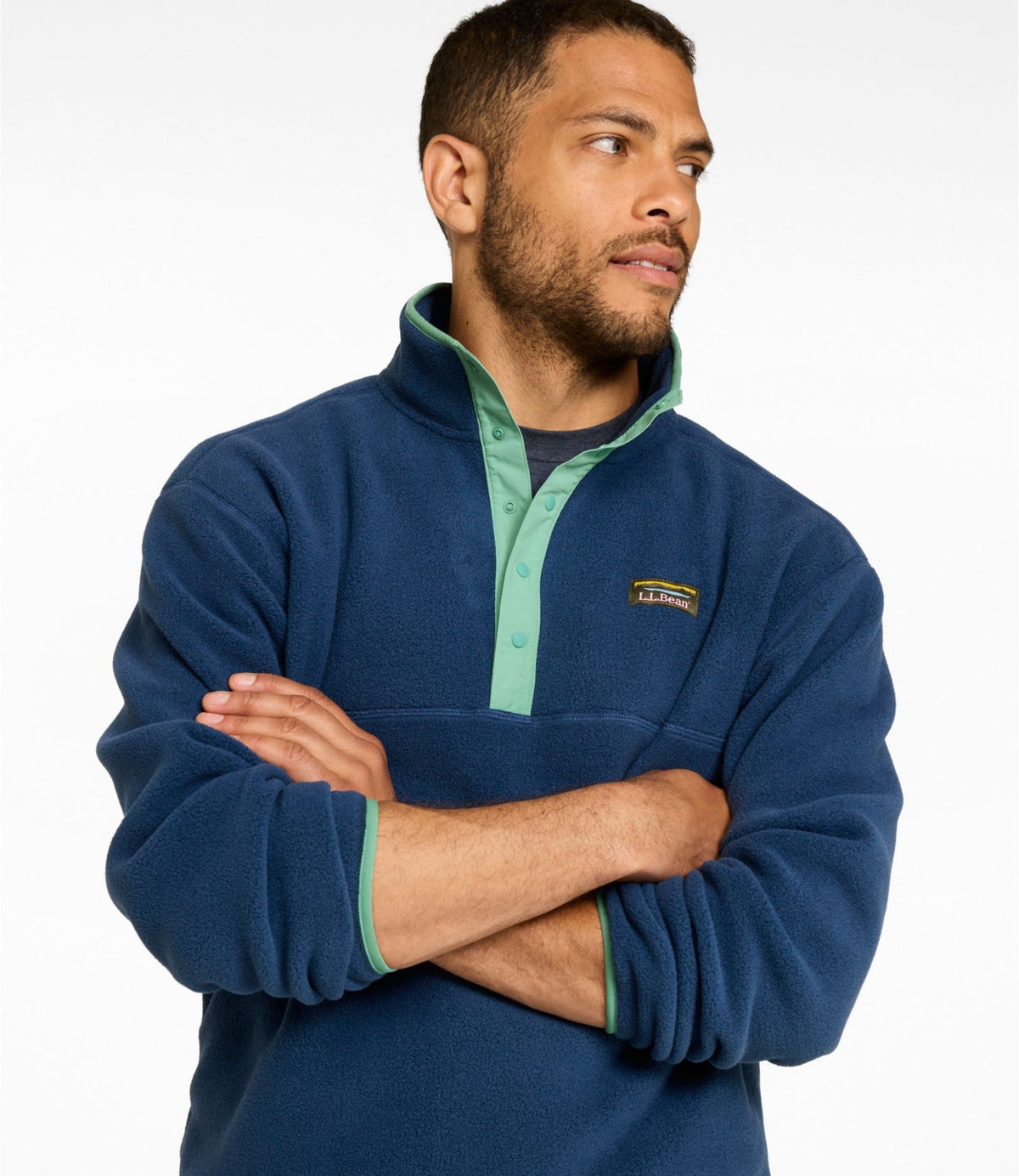 L.L.Bean Men's Mountain Classic Fleece Pullover Clay Heather