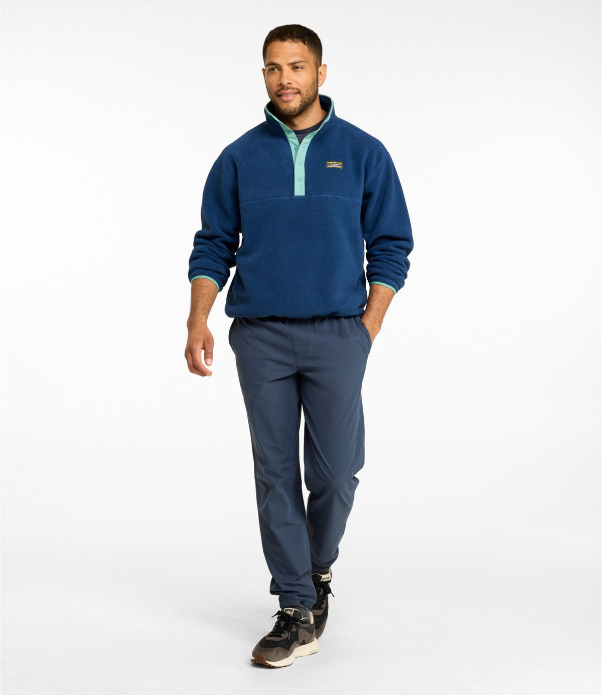 L.L.Bean Men's Mountain Classic Fleece Pullover Clay Heather