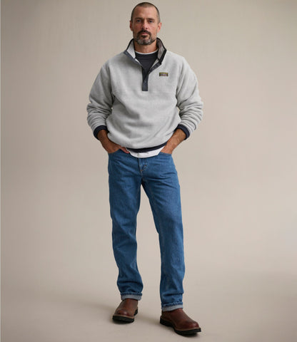 L.L.Bean Men's Mountain Classic Fleece Pullover Clay Heather
