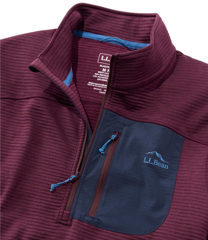 L.L.Bean Men's Cresta Fleece Quarter-Zip Pullover Classic Navy