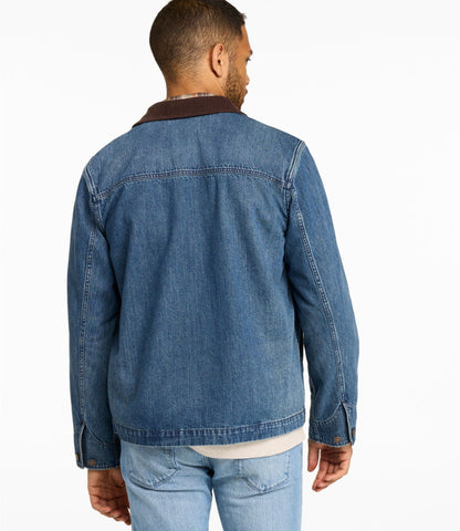 L.L.Bean Men's Signature Double L® Denim Barn Coat Vintage Medium