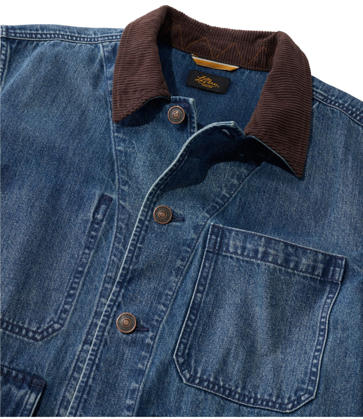 L.L.Bean Men's Signature Double L® Denim Barn Coat Vintage Medium