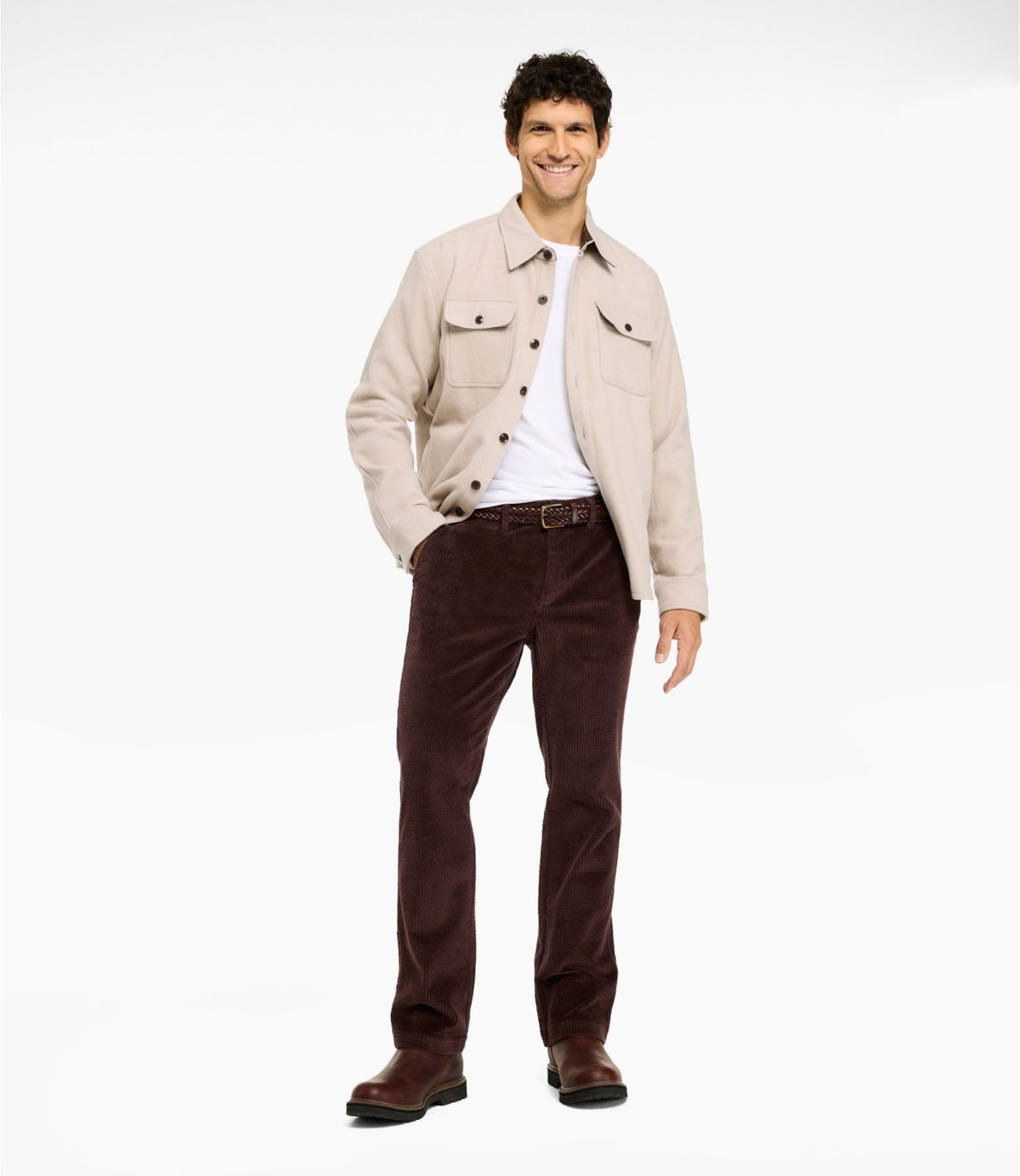 L.L.Bean Men's Signature Washed Corduroys, Standard Fit Antique Olive