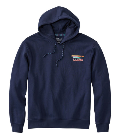 L.L.Bean Men's Mountain Classic Hoodie Classic Navy Katahdin Logo