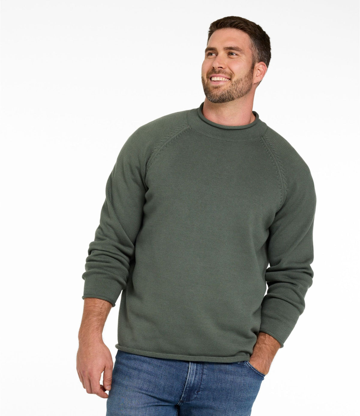 L.L.Bean Men's The Original Double L® Rollneck Sweater Fig