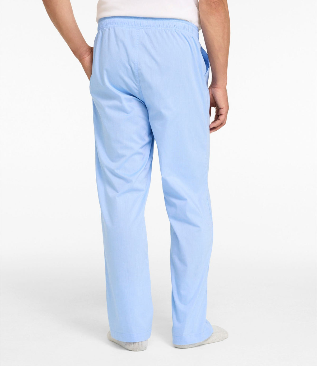 L.L.Bean Men's Bean's Poplin Sleep Pants Blue Tide