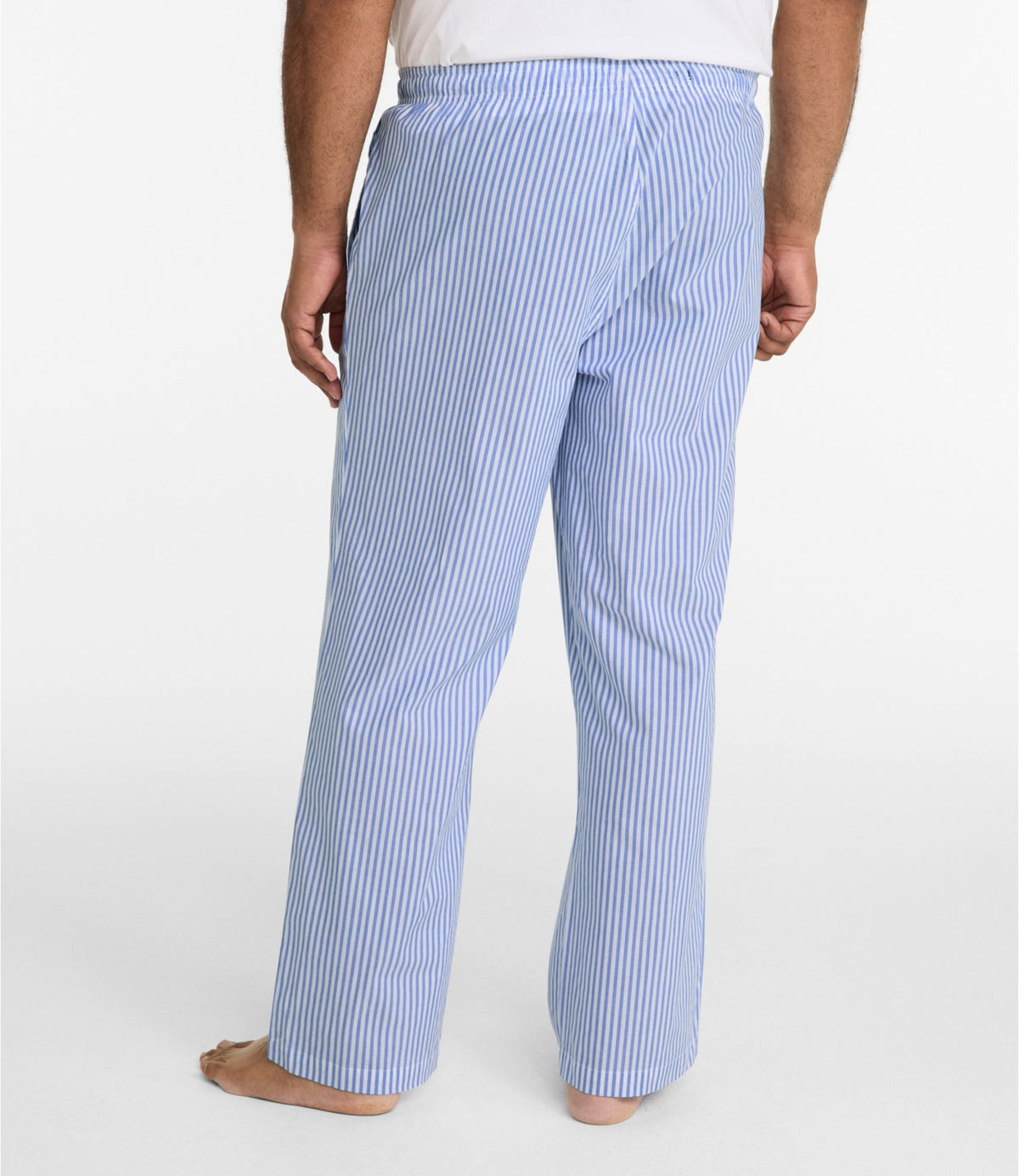 L.L.Bean Men's Bean's Poplin Sleep Pants Blue Tide