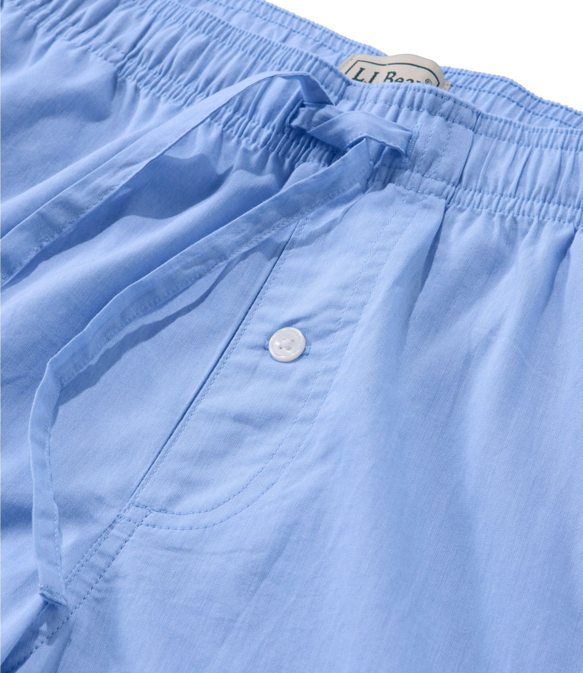L.L.Bean Men's Bean's Poplin Sleep Pants Blue Tide