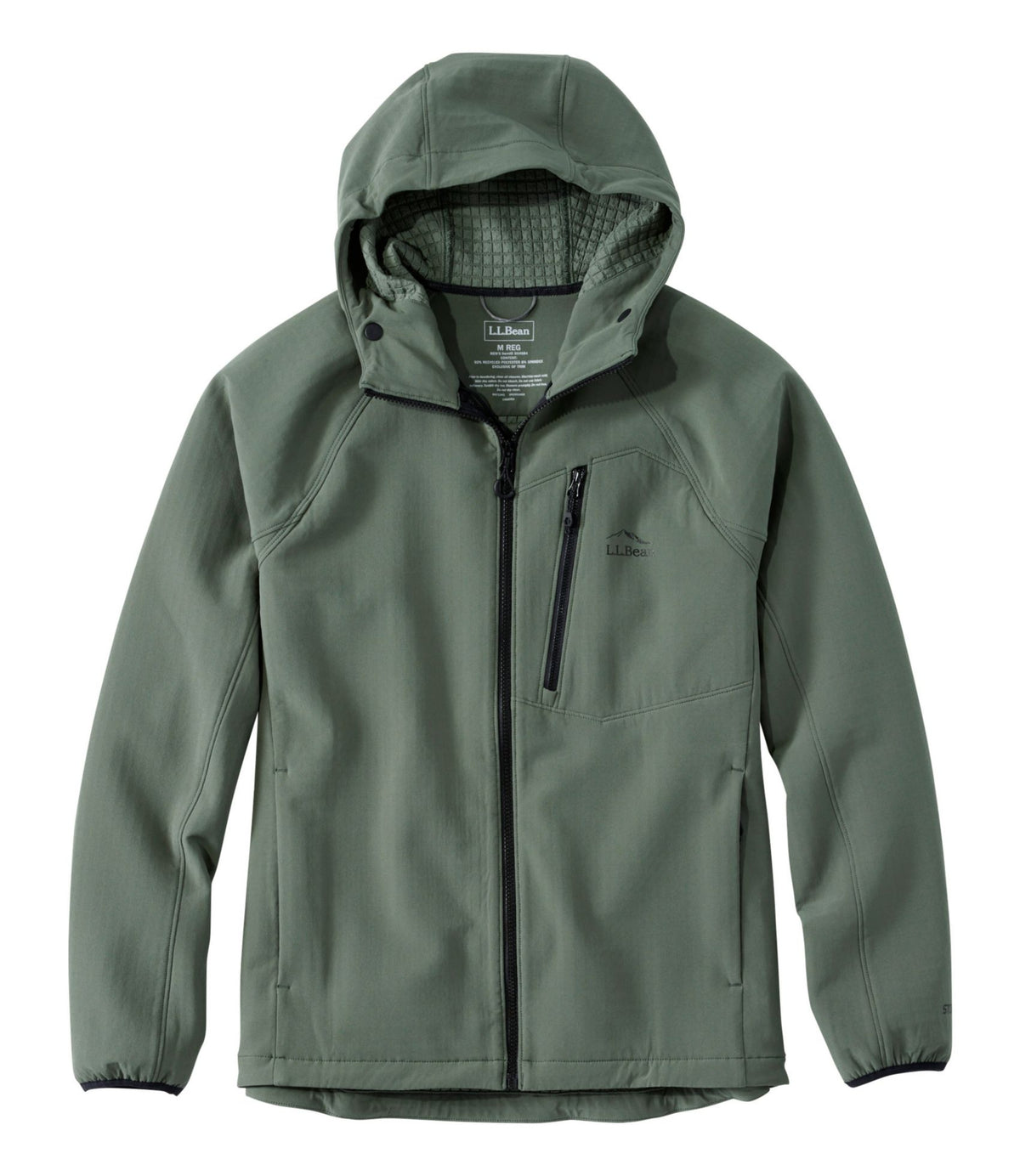 L.L.Bean Men's STORMEGA™ Softshell Hoodie Thyme
