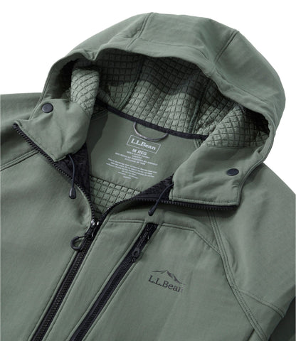 L.L.Bean Men's STORMEGA™ Softshell Hoodie Thyme