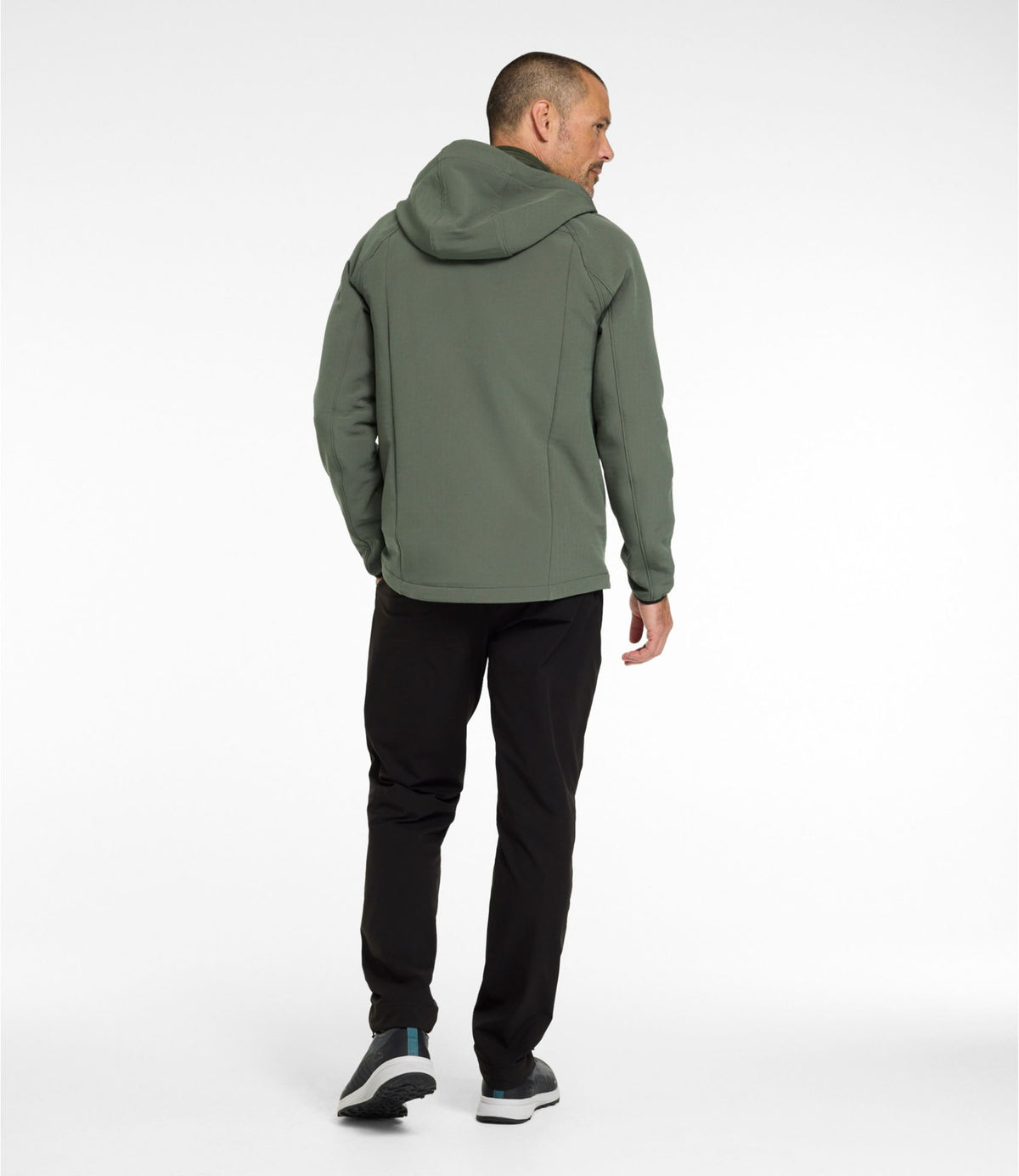 L.L.Bean Men's STORMEGA™ Softshell Hoodie Thyme
