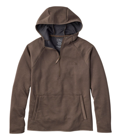 L.L.Bean Men's VentureTek 1/4 Zip Hoodie Dark Cinder