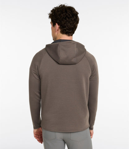 L.L.Bean Men's VentureTek 1/4 Zip Hoodie Dark Cinder