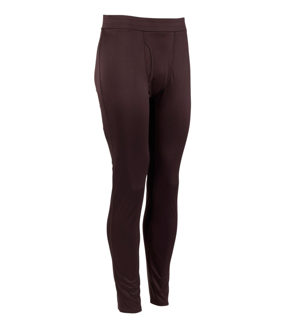L.L.Bean Men's L.L.Bean Synthetic Silk Base Layer Pants Deepest Brown