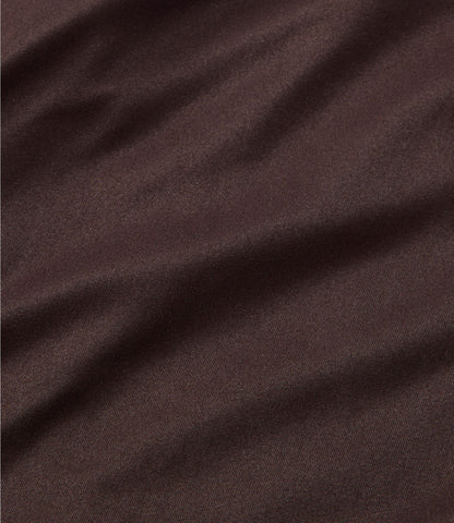 L.L.Bean Men's L.L.Bean Synthetic Silk Base Layer Top, Long-Sleeve Crew Deepest Brown