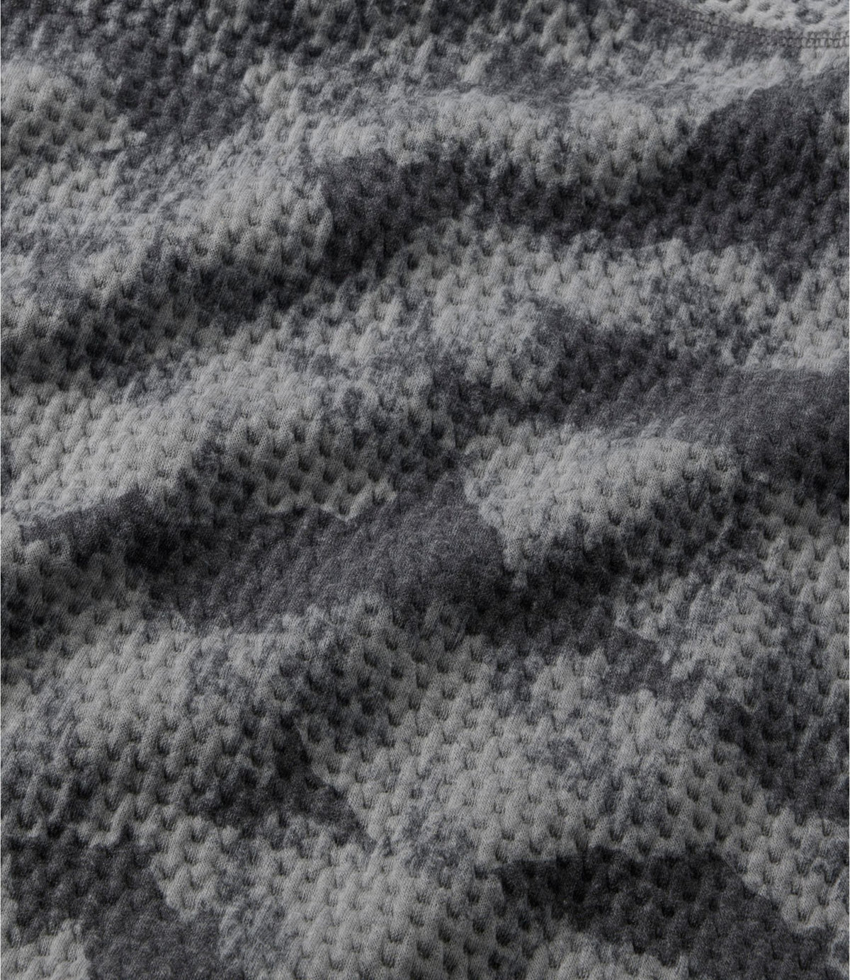 L.L.Bean Men's Ridgeknit Pullover, Quarter-Zip Print Black Caps