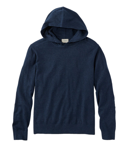 L.L.Bean Men's All Seasons Cotton Blend Sweater, Hoodie Classic Navy Heather