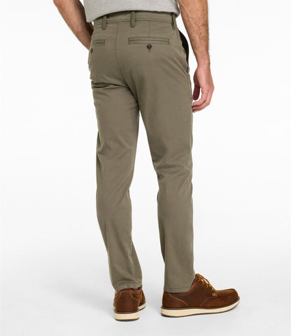 L.L.Bean Men's Sunwashed Khaki Pants, Slim Fit Carbon Navy